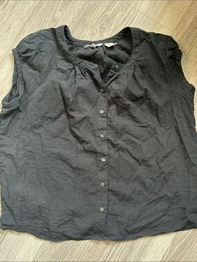 Levi’s Textured Button-Down Blouse Shirt